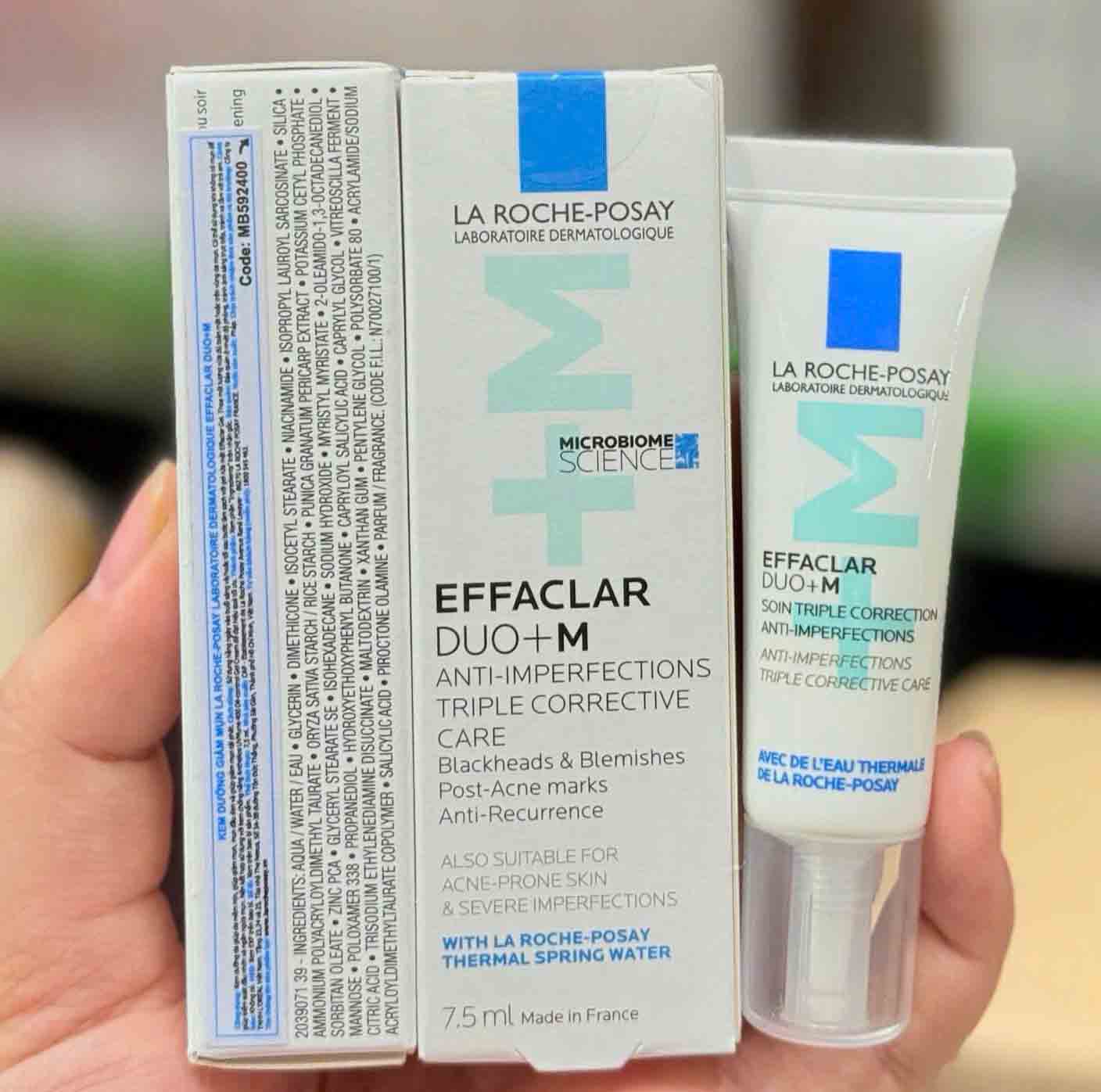 Kem hỗ trợ giảm mụn La Roche-Posay Duo+ M 7