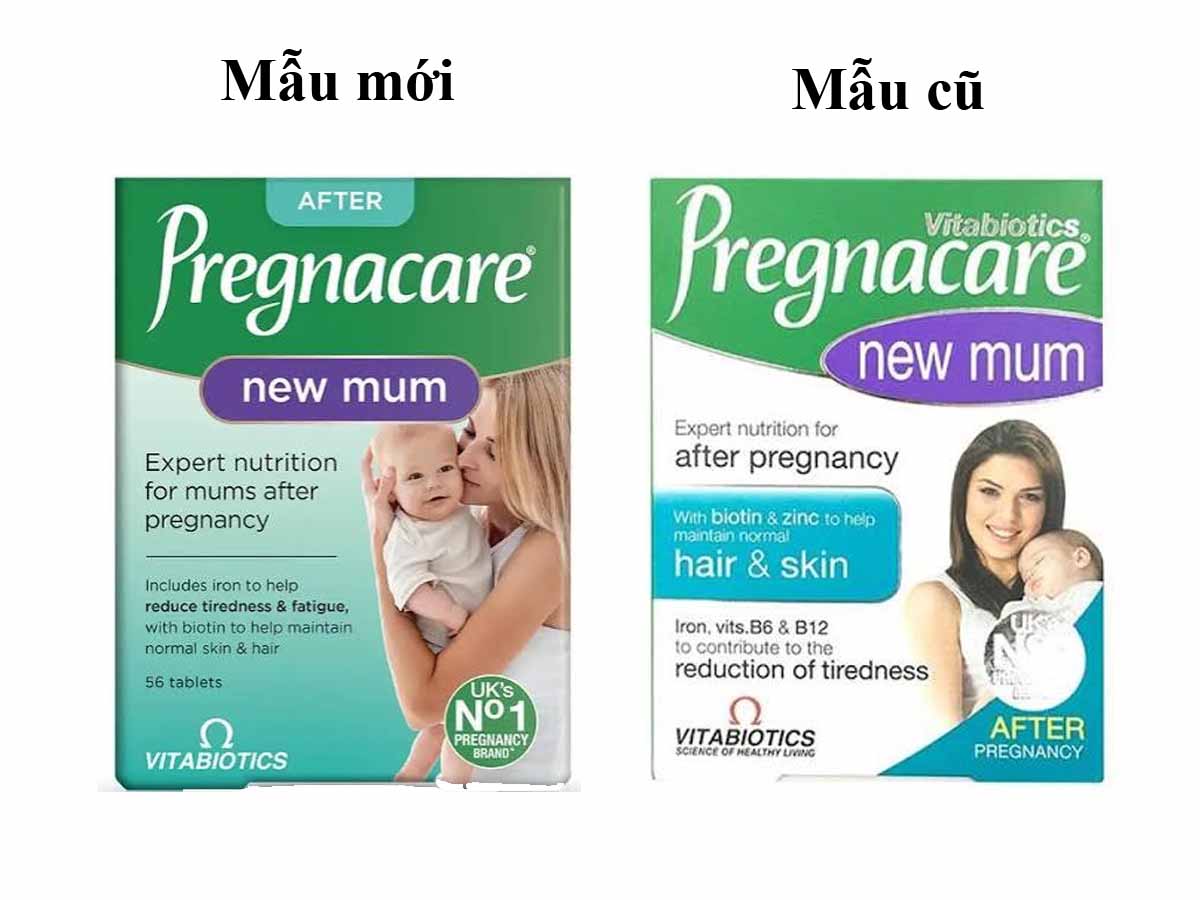 Viên Pregnacare New Mum 56 viên mẫu mới