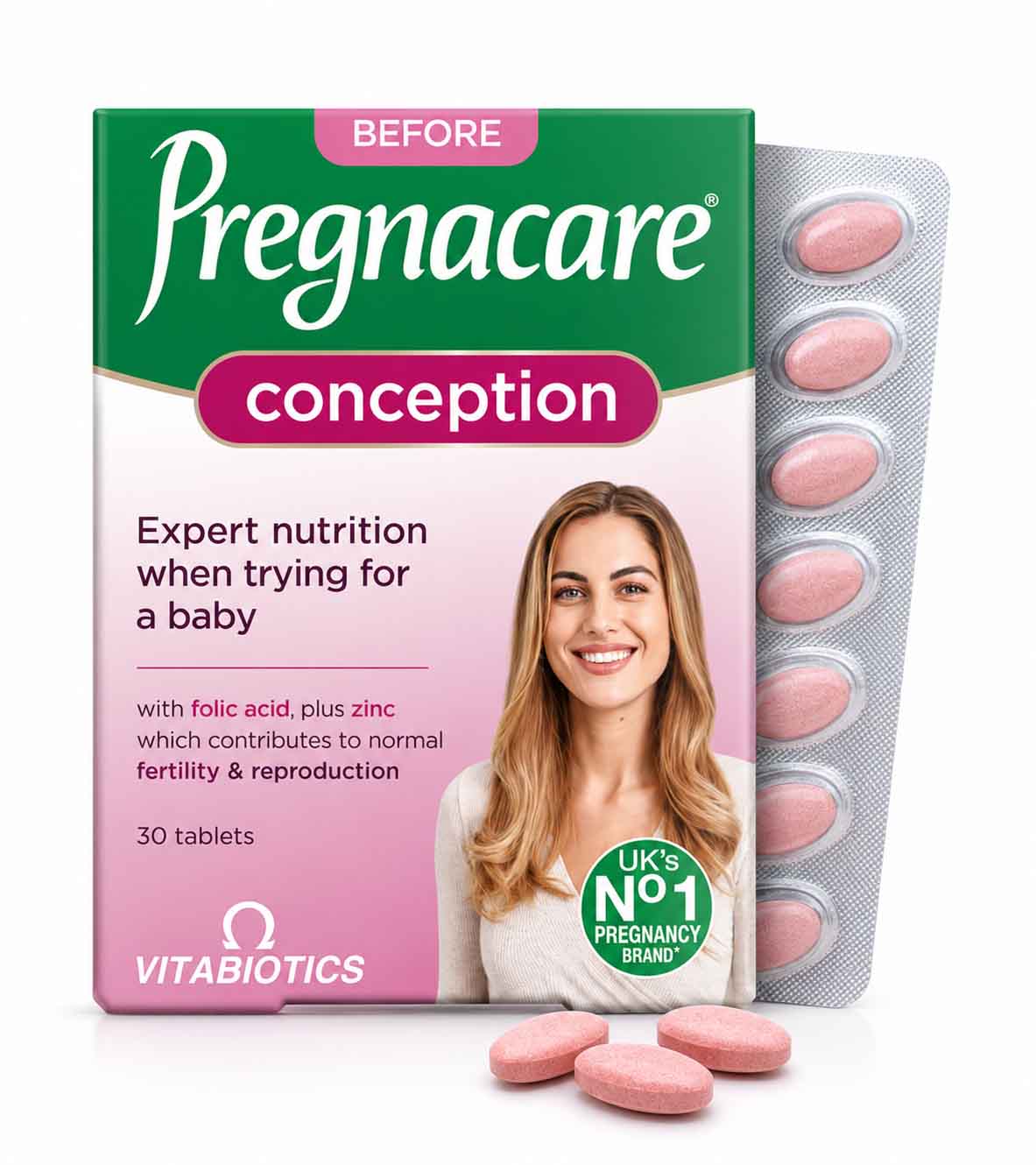Viên uống trước thai kỳ Pregnacare Before Conception For Her mẫu mới