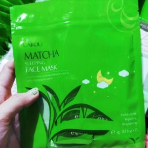 Laikou Matcha Sleeping Face Mask review