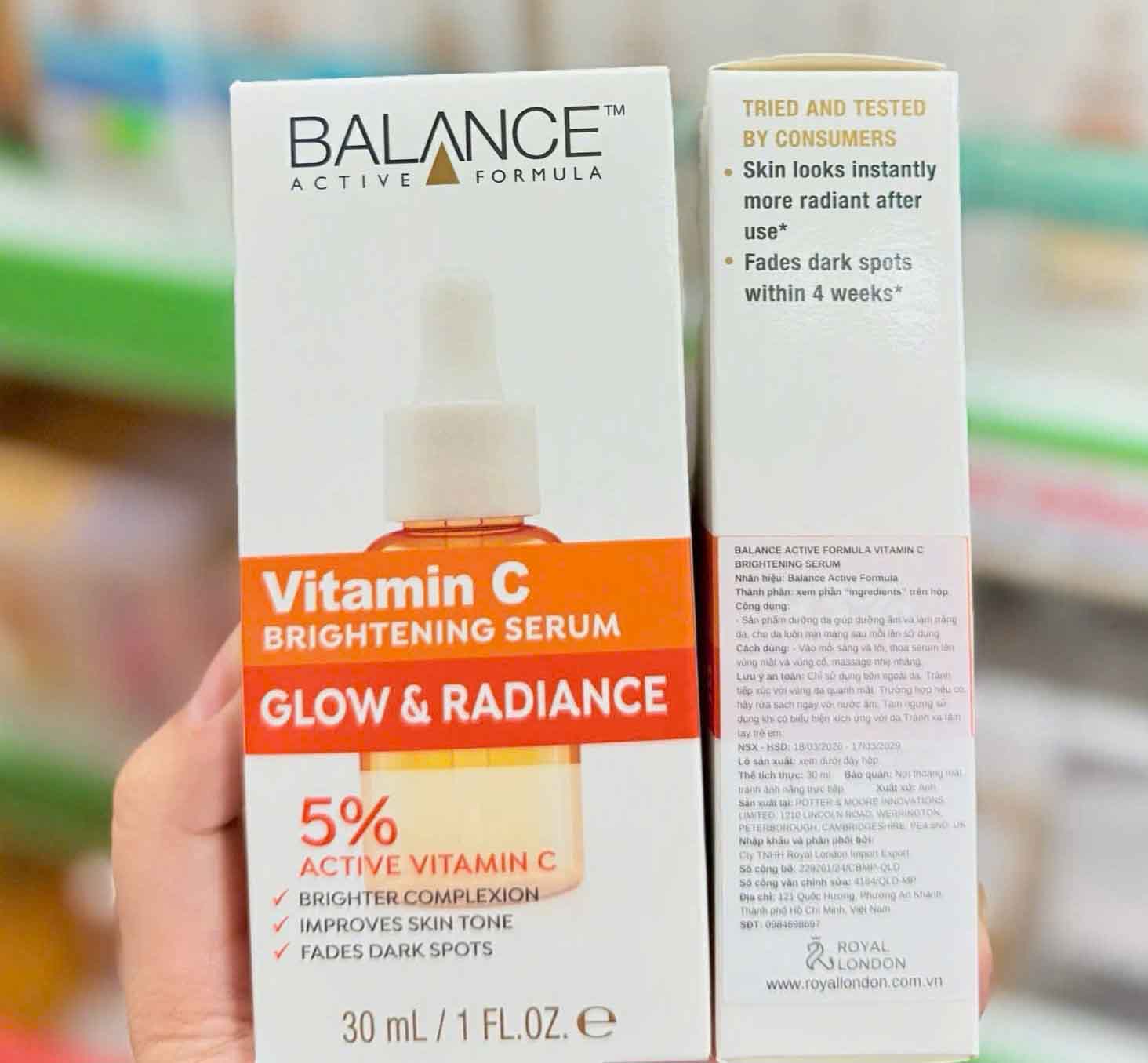 Serum Vitamin C Balance dưỡng sáng da
