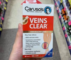 REVIEW thuốc trị suy giãn tĩnh mạch Caruso's Veins Clear của Úc