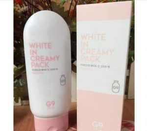 Thành phần của kem tắm trắng G9 Skin White In Creamy Pack