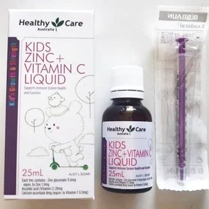 Kids Zinc + Vitamin C Liquid Healthy Care bổ xung kẽm và vitamin C