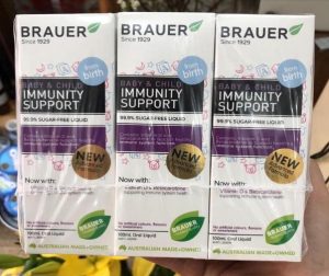 Thành phần của siro tăng đề kháng Brauer Immunity 100ml