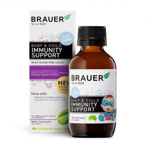 Hướng dẫn sử dụng Brauer Immunity Support tăng đề kháng cho bé
