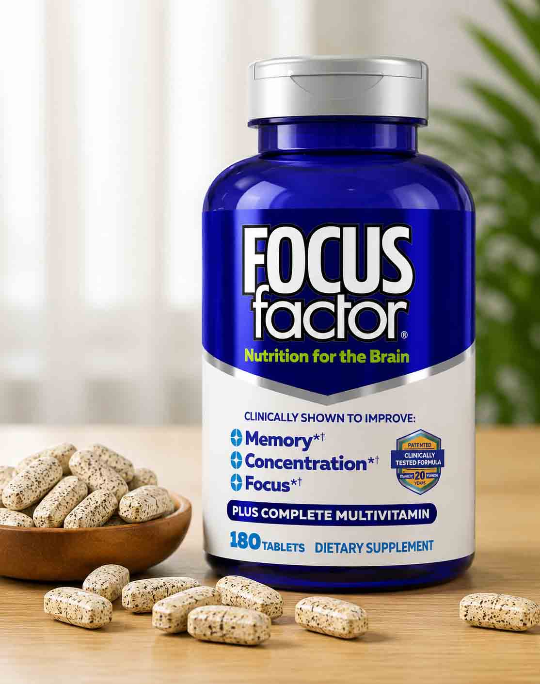 Viên uống bổ não Focus Factor Mỹ 180 viên