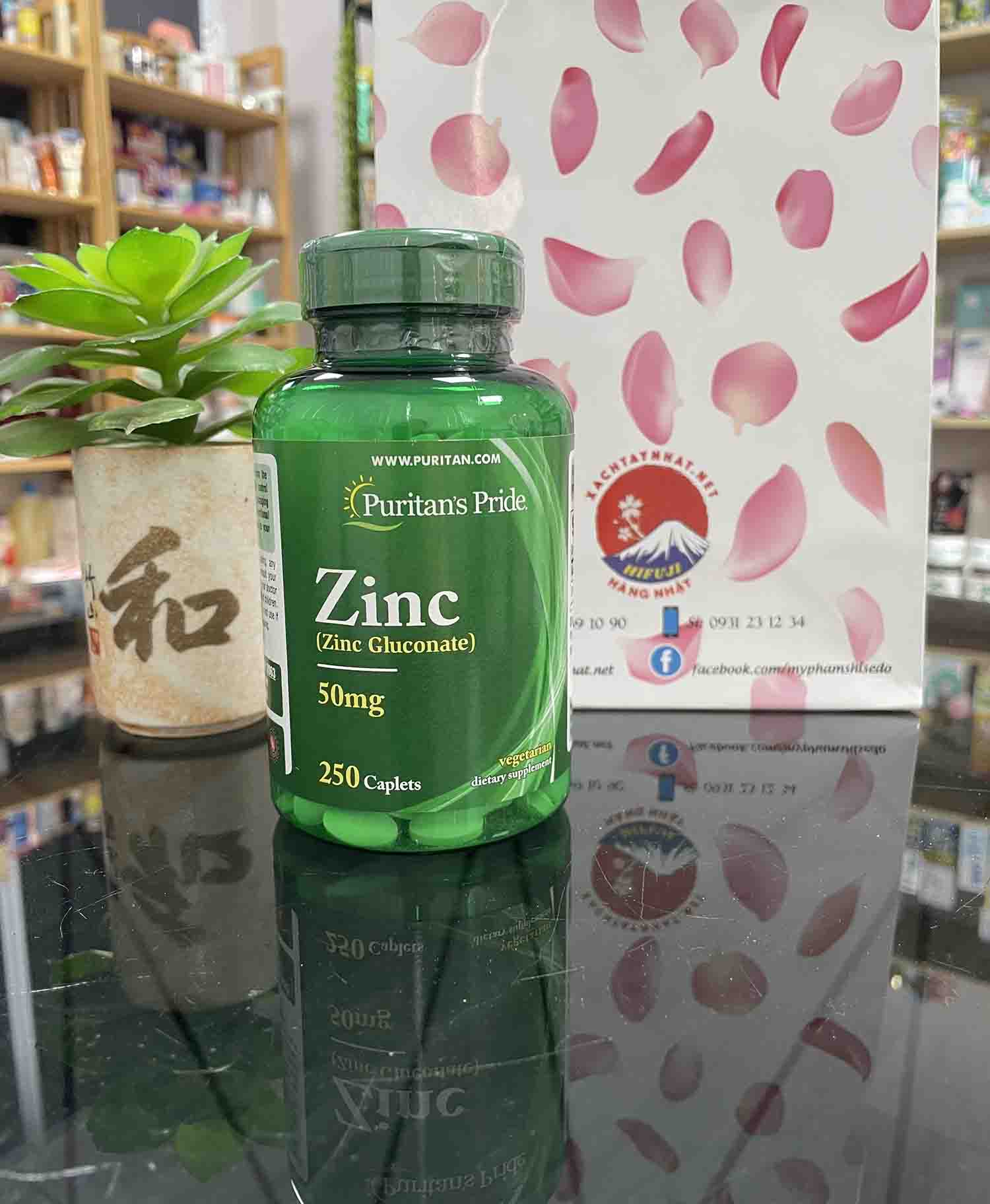 Viên uống bổ sung kẽm Puritan’s Pride Zinc 50mg