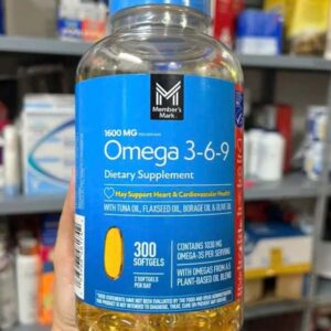 Viên uống dầu cá Omega 3 6 9 Supports Heart Health 1600mg 300 viên