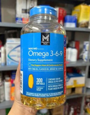 Viên uống dầu cá Omega 3 6 9 Supports Heart Health 1600mg 300 viên