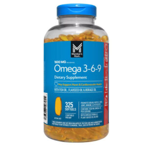Viên uống dầu cá Omega 3 6 9 Supports Heart Health 1600mg mẫu mới