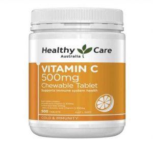 Viên nhai Vitamin C Healthy Care 500mg Úc 1