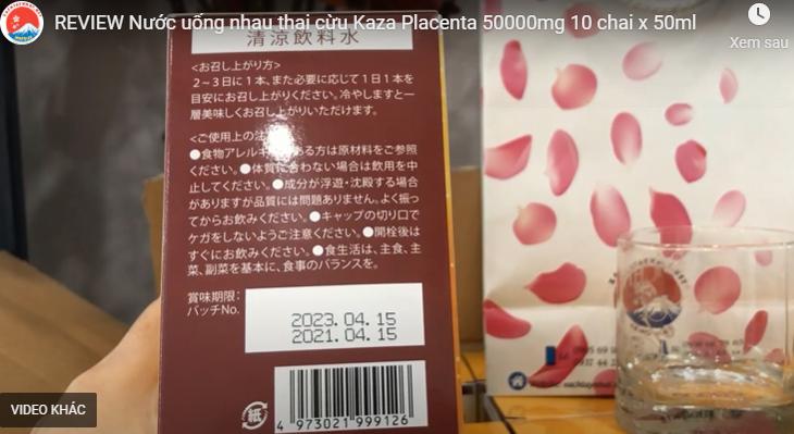 Thực phẩm sức khỏe Kaza Placenta 50000 chính hãng giá bao nhiêu? Mua ở đâu?