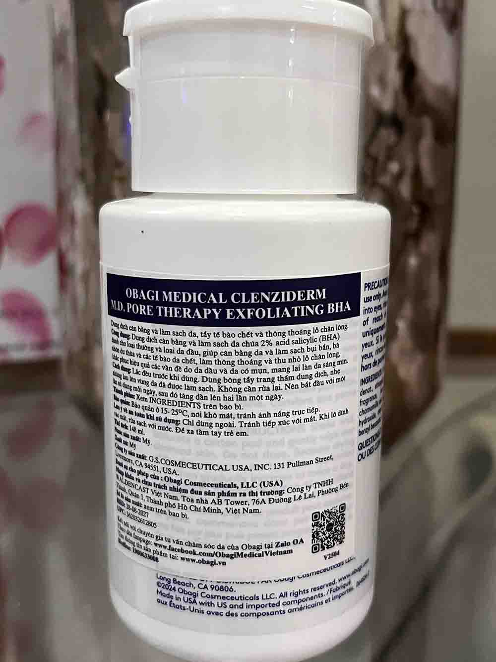 Dung dịch hỗ trợ mụn BHA Obagi Clenziderm Pore