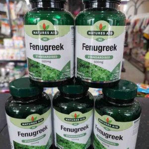 Viên lợi sữa cỏ cà ri Fenugreek Natures Aid 500mg mẫu mới