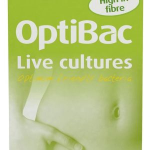 Men vi sinh OptiBac Probiotics xanh lá cây Anh 30 gói - Trị táo bón