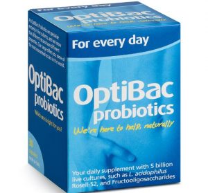 Men vi sinh Optibac Probiotics xanh dương Mỹ - trị khó tiêu, táo bón, rối loạn tiêu hóa 1