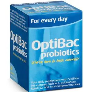 Men vi sinh Optibac Probiotics xanh dương Mỹ hỗ trợ táo bón, rối loạn tiêu hóa