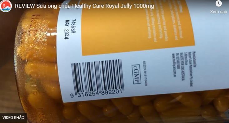 Sữa ong chúa Royal Jelly 1000mg Healthy Care chính hãng có giá bao nhiêu? Mua ở đâu?