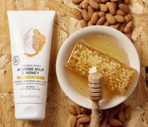 REVIEW Bộ Dưỡng Thể The Body Shop Almond Milk & Honey 7