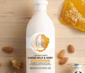 REVIEW Bộ Dưỡng Thể The Body Shop Almond Milk & Honey 6