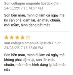 Review Son Collagen The Face Shop từ khách hàng