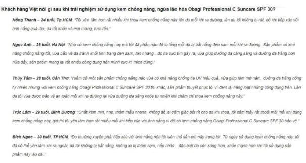 REVIEW kem chống nắng vitamin C Obagi Professional C