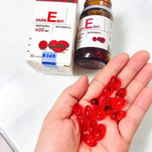 Vitamin E Đỏ Nga Mirrolla 400mg 30 Viên hộp thuỷ tinh