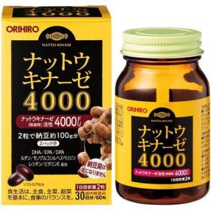 Viên Uống Chống Đột Quỵ Orihiro Nattokinase 4000FU Nhật Bản 1