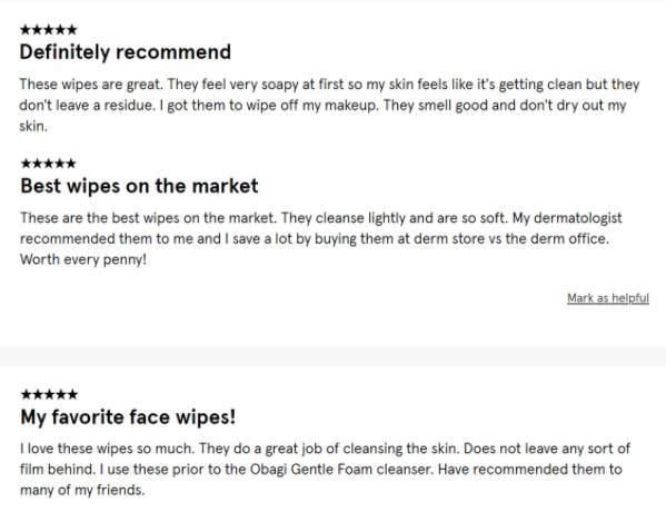 REVIEW SUZANOBAGIMD Cleansing Wipes 