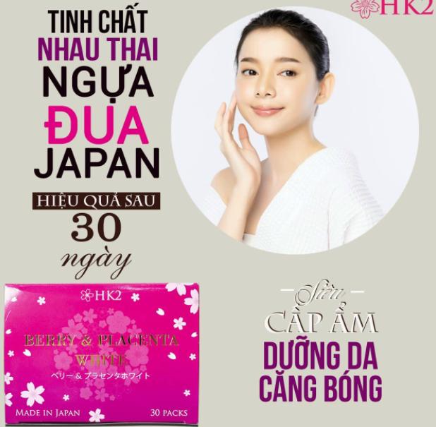 Tinh Chất Nhau Thai Ngựa HK2 Berry & Placenta White 2