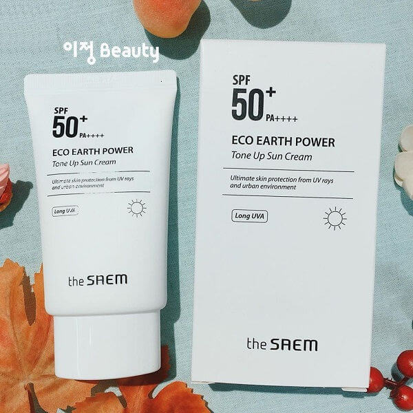 Kem chống nắng Eco Earth Tone Up Sun Cream (màu trắng)