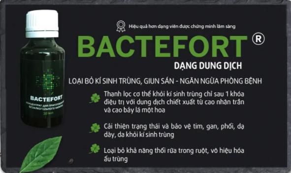 REVIEW Bactefort Diệt Ký Sinh Trùng Và Các Loại Giun, Sán Của Nga 1