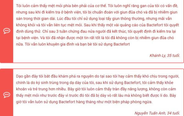 REVIEW thuốc diệt ký sinh trùng Bactefort 