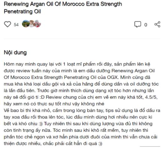 Dầu Dưỡng Tóc Argan Oil Of Morocco 100ml OXG 4