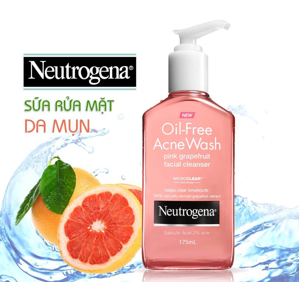 REVIEW Sữa Rữa Mặt Kiềm Dầu Neutrogena Oil Free Acne Wash 3