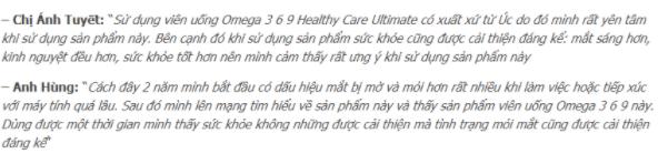 Review viên uống Omega 3-6-9 của Úc