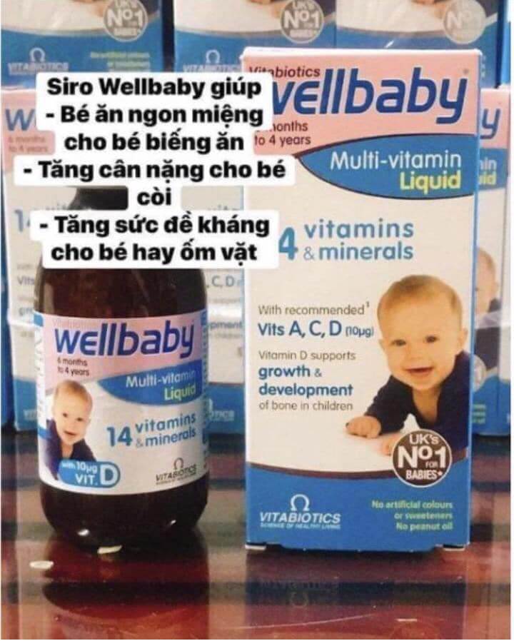Công dụng của Wellbaby Multi-Vitamin Liquid