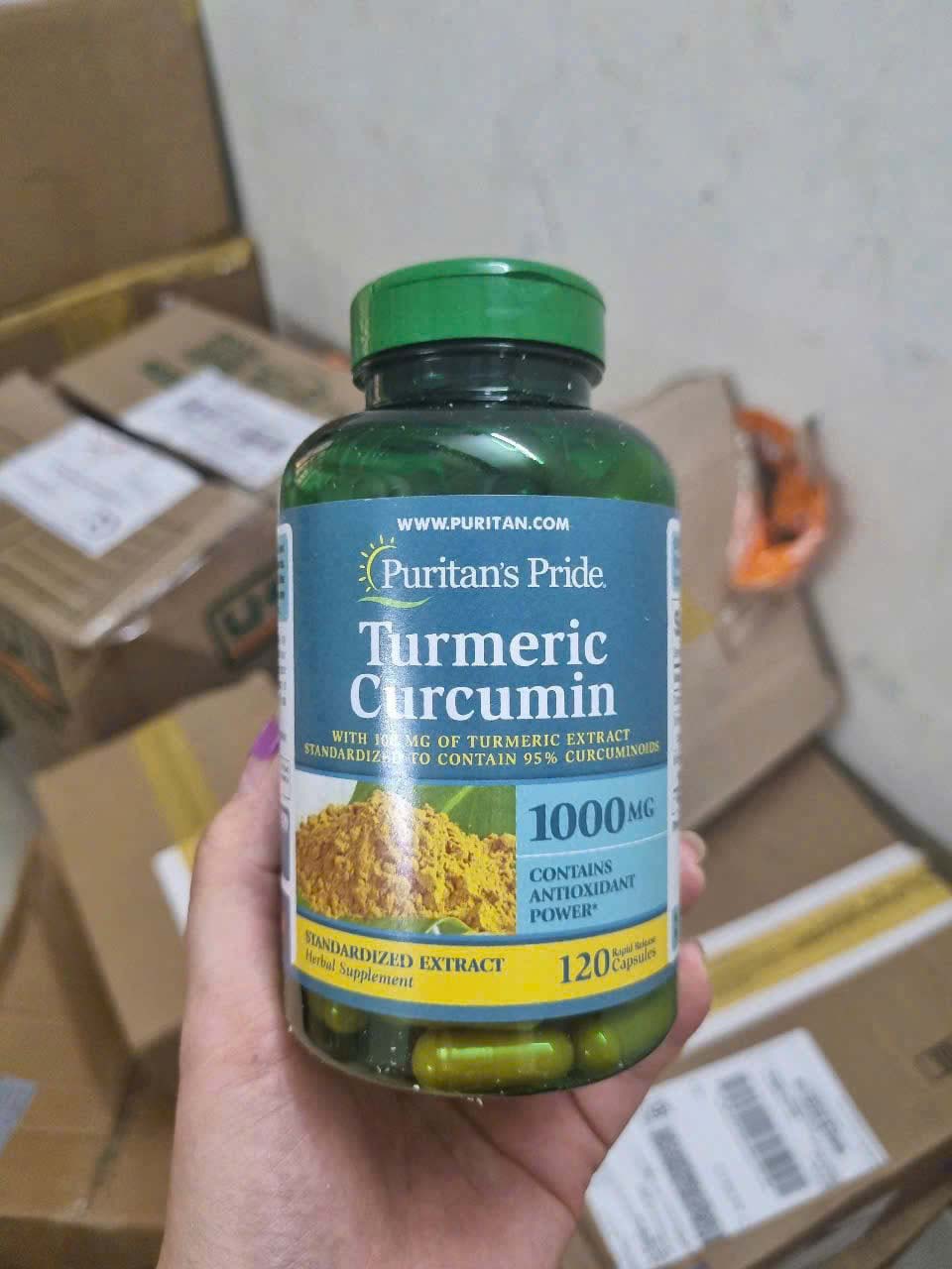 Tinh Nghệ Turmeric Curcumin Puritan's Pride Mỹ 1000mg 120 viên