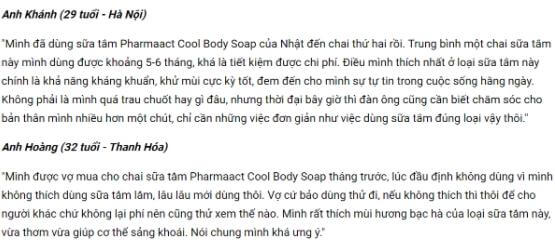 REVIEW sữa tắm Cool Body Soap