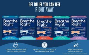 Breathe Right - Miếng Dán Chống Ngáy, Thông Mũi Chính Hãng 1