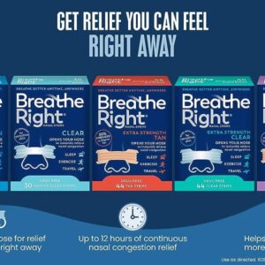 Breathe Right - Miếng Dán Chống Ngáy, Thông Mũi Chính Hãng 2