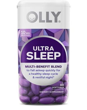 Ultra Strength Sleep Softgels A Powerful Blend For A Rested Body & Mind: làm giảm căng thẳng và mệt mỏi cho cơ thể, cho bạn một giấc ngủ ngon, dạng kẹo mềm.