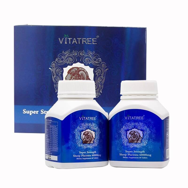 Các chất giúp dưỡng ẩm cho da có trong viên uống nhau thai cừu Vitatree?
