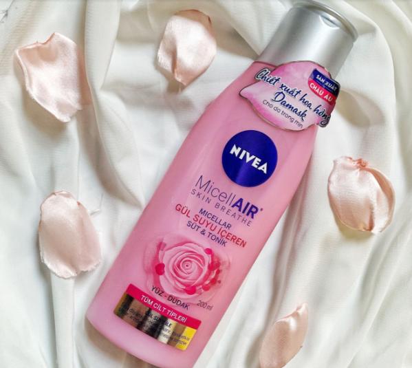 Nước hoa hồng Nivea Micellair Skin Breathe 200ml dạng sữa 