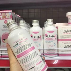 REVIEW sữa tắm Alpha Arbutin Collagen Bath Cream