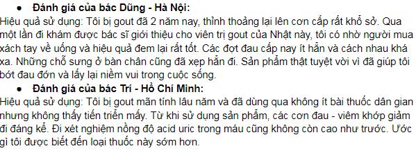 Viên uống Trị Gout Feburic 10mg bệnh viện Nhật 2