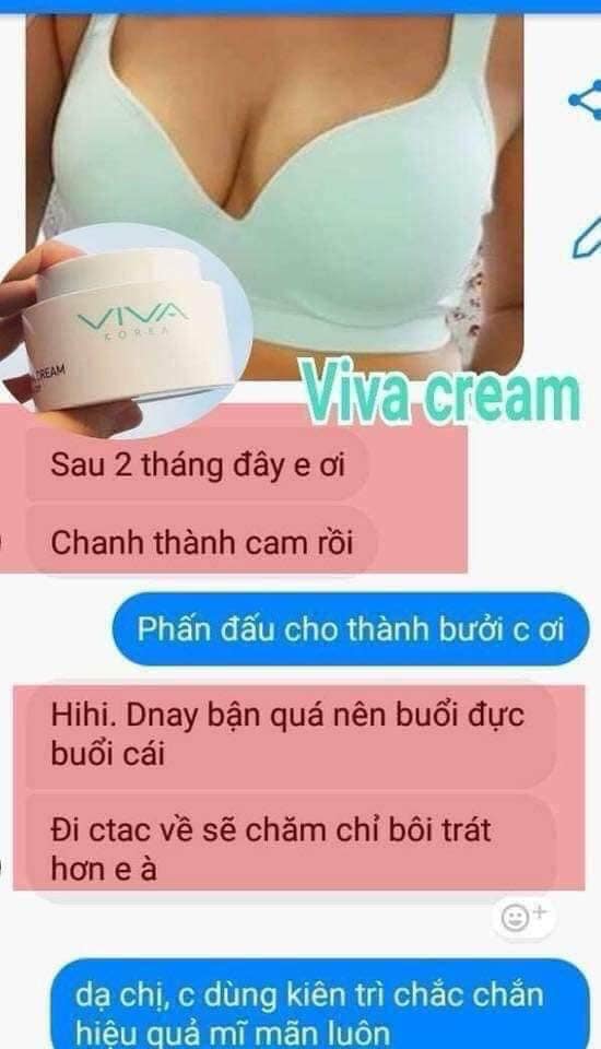 Kem tăng vòng 1 VIVA Cream Của Hàn Quốc 1