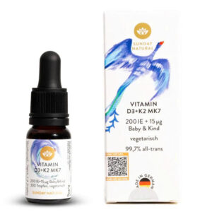Vitamin D3 K2 MK7 Của Đức Sunday Natural 10ml