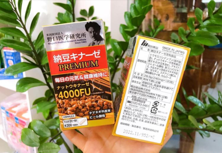 Viên Đột Quỵ Tan Huyết Khối Noguchi Natto Kinase Premium 4000FU -  XACHTAYNHAT.NET